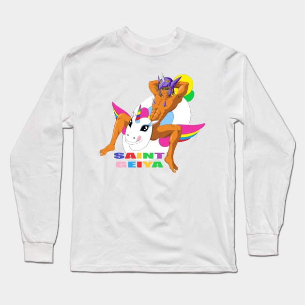 SAINT GAY UNICORN Long Sleeve T-Shirt by CristianoMarzio